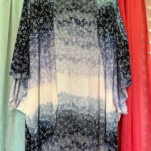 Floral Ombre Kimono Cardigan